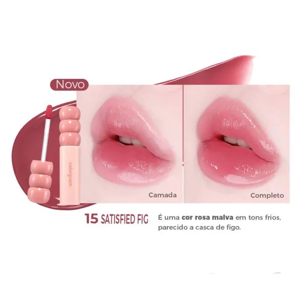 Colorgram Fruity Glass Tint 3g (NOVAS CORES!!) #15 Satisfied Fig