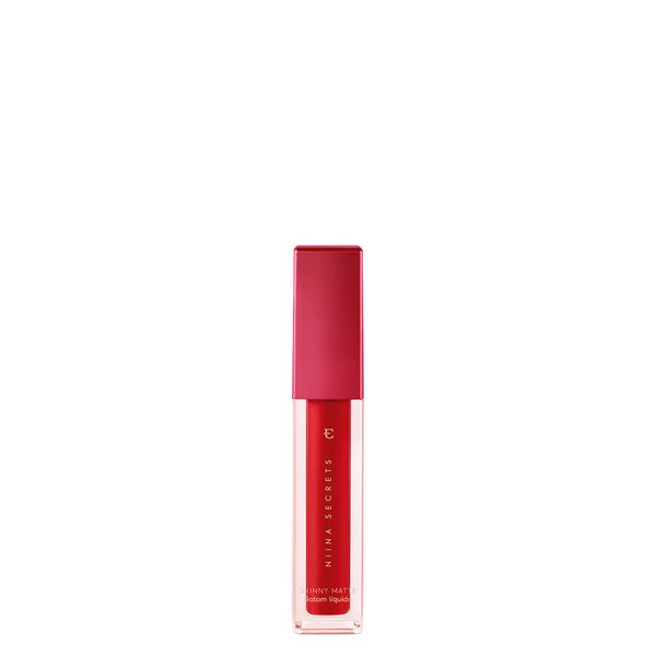 Batom Líquido Eudora Niina Secrets Skinny Matte Vermelho Hibisco 5ml