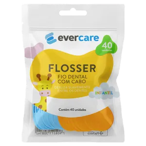 Fio Dental Infantil Com Cabo Ever Care 40 Unidades