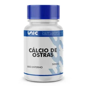 Cálcio de ostras 500mg 120 Cápsulas