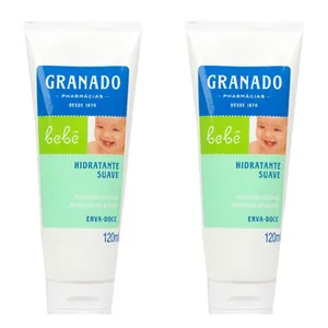 Kit com 2 Unidades de Granado Hidratante Bebê Erva-Doce 120ml