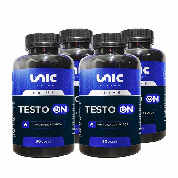 Kit 4 Testo On Estimulante de Testosterona 90 Cáps