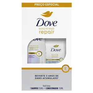Kit Dove Bond Intense Repair Shampoo 350ml + Condicionador 150ml