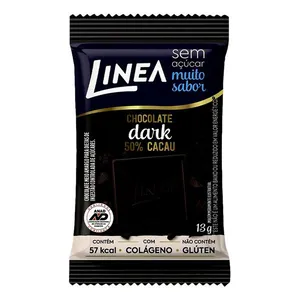 Chocolate Dark Linea 50% Cacau Zero Açúcar 13g