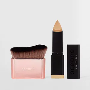 Kit Base em Bastão Sand + Pincel de Maquiagem Multifuncional (2 Produtos)