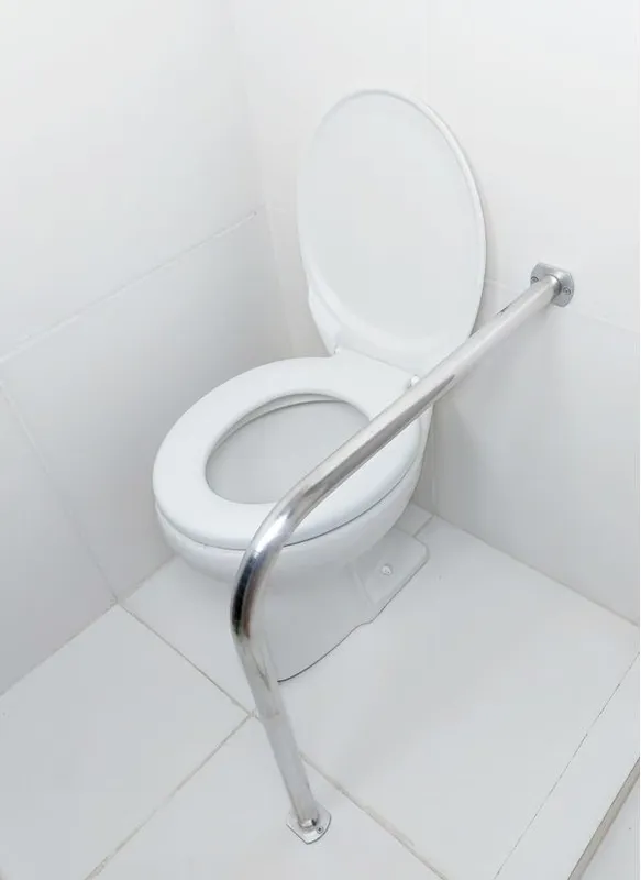 Barra De Apoio Para Vaso Sanitário 60x60 Corrimão L Em Alumínio