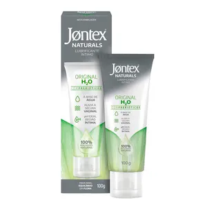 Lubrificante Íntimo Jontex Naturals Original H2O com Prebióticos 100% Natural 100g