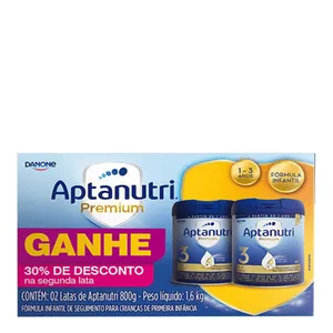 Kit Aptanutri Premium 3 800g 2 Unidades + Nutridrink Protein Sem Sabor 350g