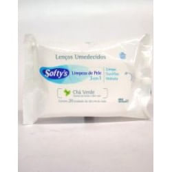 Lenços Umedecidos Softys para Limpeza de Pele 3 em 1