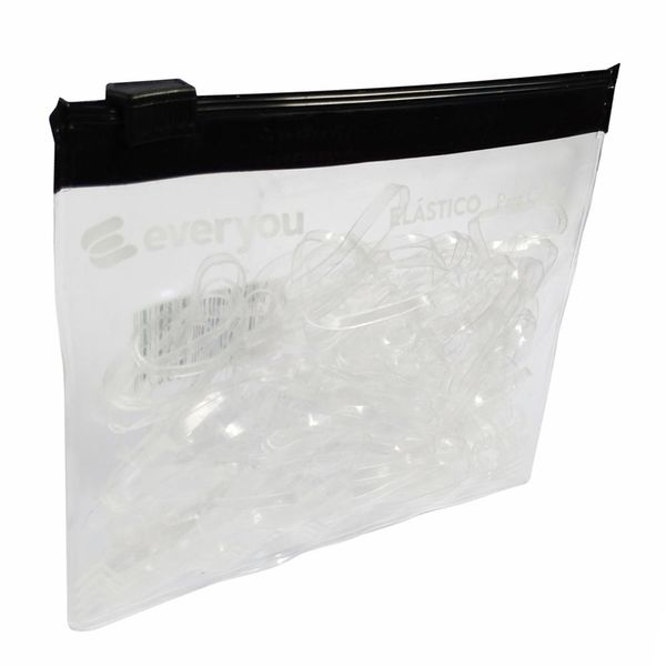 Elástico para Cabelo Ever You Transparente 70 Unidades