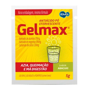 Antiácido Efervescente Gelmax Sabor Abacaxi 5g