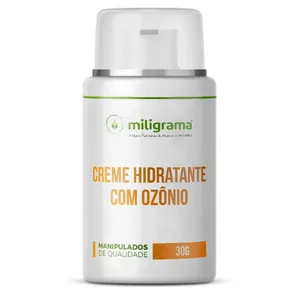 Creme Hidratante com Ozônio 30g Sem Sabor/Aroma 30 gramas Branca/Transparente