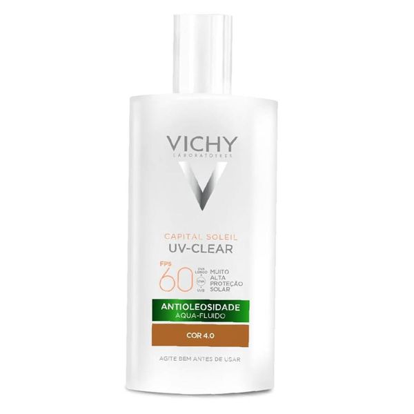 Protetor Solar Facial Vichy FPS 60 Capital Soleil UV-Clear Antioleosidade Cor 4.0 40g