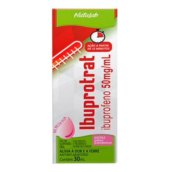 Analgésico, Anti-inflamatório e Antitérmico Ibuprotrat 50mg/ml 30ml