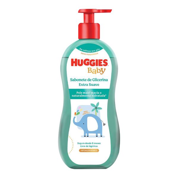 Sabonete Líquido Huggies Extra Suave para bebê 600ml