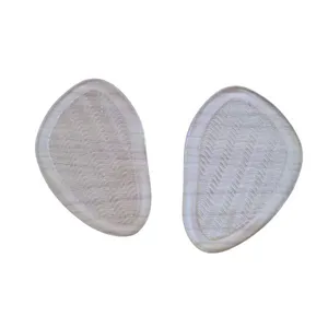 Par Palmilha Ortopédica Protetor Para Pés Almofadas Silicone Sapato Único Branco