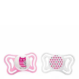 Chupeta Chicco Physio Light 2-6 Meses Rosa 2 Unidades