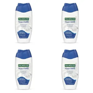 Kit c/4 Sabonetes Liquido Palmolive 250ml Nutrilmilk