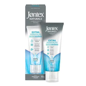 Gel Lubrificante Íntimo Jontex Naturals 100% Natural Extra Hidratação com Ácido Hialurônico 100g