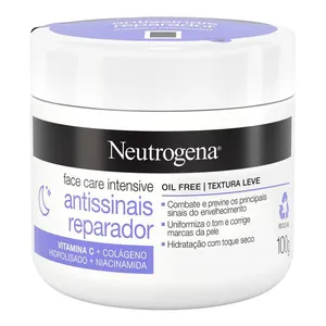 Creme Facial Neutrogena Antissinais Face Care Intensive Reparador Oil Free 100g
