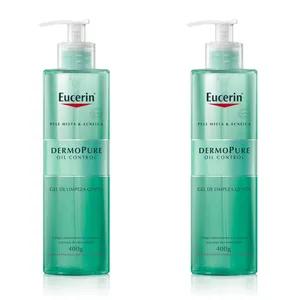 Kit com 2 Unidades de Eucerin DermoPure Oil Control Gel de Limpeza Gentil 400g