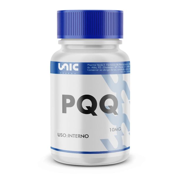 Pqq - pirroloquinolina quinona 10mg 30 Cápsulas