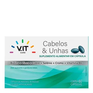 V.IT CARE Cabelos e Unhas 60 Cápsulas