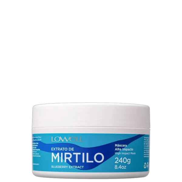 Lowell Extrato de Mirtilo - Máscara Capilar 240g Lowell Extrato de Mirtilo Alto Impacto - Máscara Capilar 240g 240g