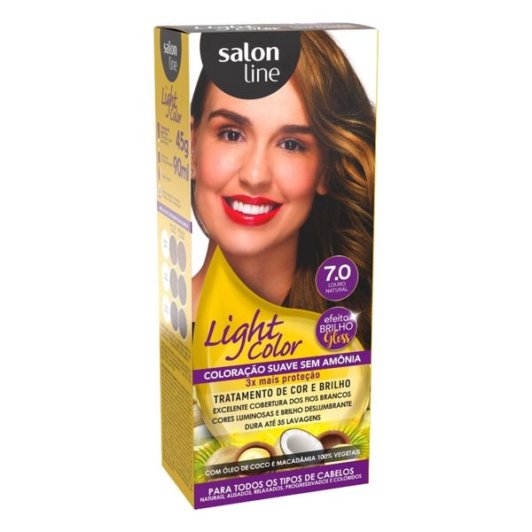Coloração Suave Light Color Salon Line 7.0 Louro Natural