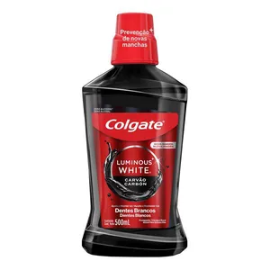 Enxaguante Bucal Para Clareamento Dental Colgate Luminous White Carvão 500ml