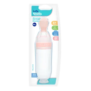 Alimentador Colher Dosadora Lolly Kinddy Rosa 1 Unidade