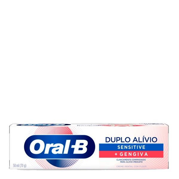 Pasta de dentes Oral-B Duplo Alívio Sensitive + Gengiva 70g