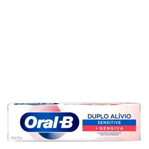 Pasta de dentes Oral-B Duplo Alívio Sensitive + Gengiva 70g