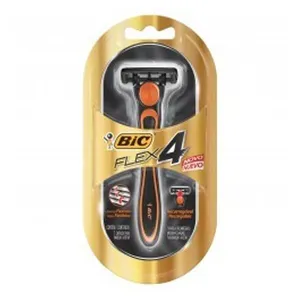 Aparelho de Barbear Bic Flex 4 Dourado