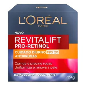 Creme Anti-idade Hidratante Facial L'Oréal Paris Revitalift Retinol FPS20 49g
