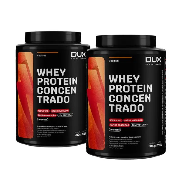 DUO WHEY PROTEIN CONCENTRADO 900g Chocolate + Coco 900g