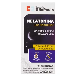 Melatonina Drogaria São Paulo Maracujá 20ml em Gotas