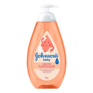 Sabonete Líquido de Glicerina Johnson's Baby da Cabeça aos Pés 750ml