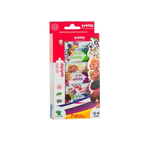 Kit Creme Dental Infantil Edel White Fruchtli 9,7ml 7 Unidades
