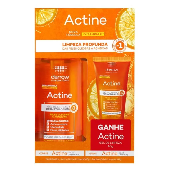 Kit Gel de Limpeza Darrow Actine 140g + 40g