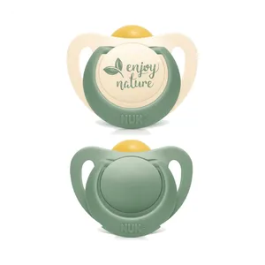 Kit 2 Chupetas For Nature Latex 6m+ Verde - NUK