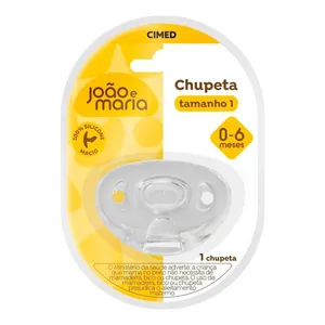 Chupeta João e Maria 100% de Silicone Tamanho 1 1 Unidade