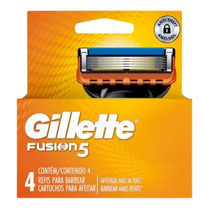 Carga Gillette Fusion 5 Com 4 Unidades