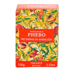 Sabonete Em Barra Cremoso Phebo Mediterrâneo Nectarina da Andaluzia 100g