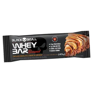 Barra De Proteína Black Skull Torta De Chocolate & Creme De Amendoim 45g