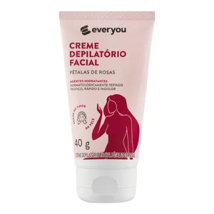 Creme Depilatório Facial Ever You Pétalas De Rosas 40g