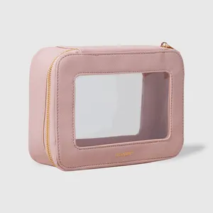 Nécessaire Nude com Transparência - Crystal Case Não