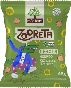 Salgadinho De Milho e Arroz Integral Mãe Terra Orgânico Cebola 45g
