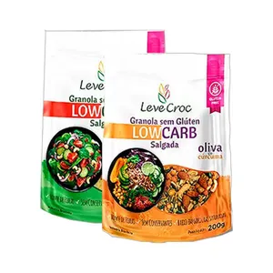 Kit 2 Granolas Salgadas Sem Glúten Leve Croc: Páprica, Cúrcuma