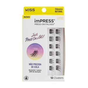 Cílios Postiços imPRESS Mini REFIL Clássico Natural - Kiss New York Clássico Natural